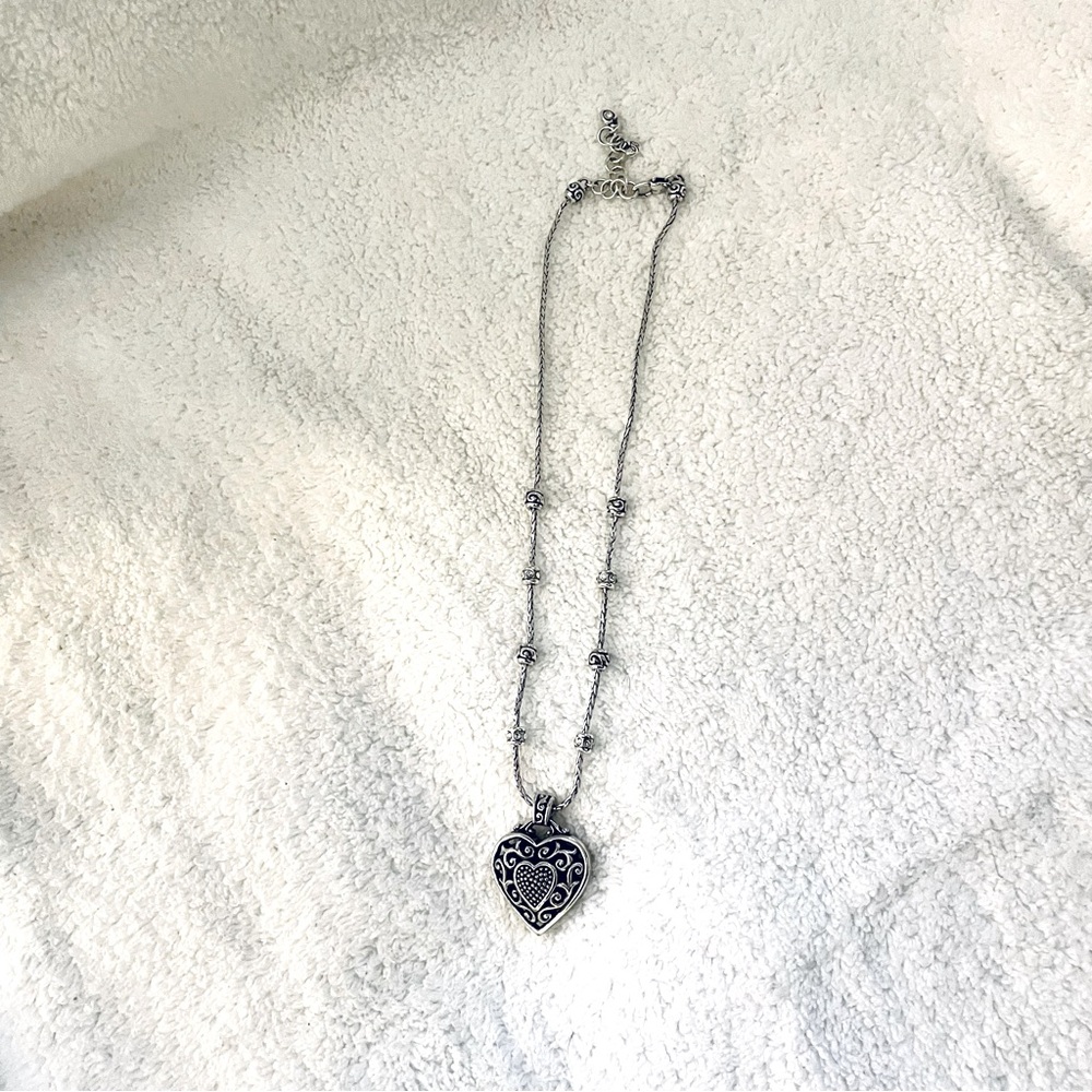 Brighton Reno Heart Pendant Necklace EUC - Picture 2 of 5